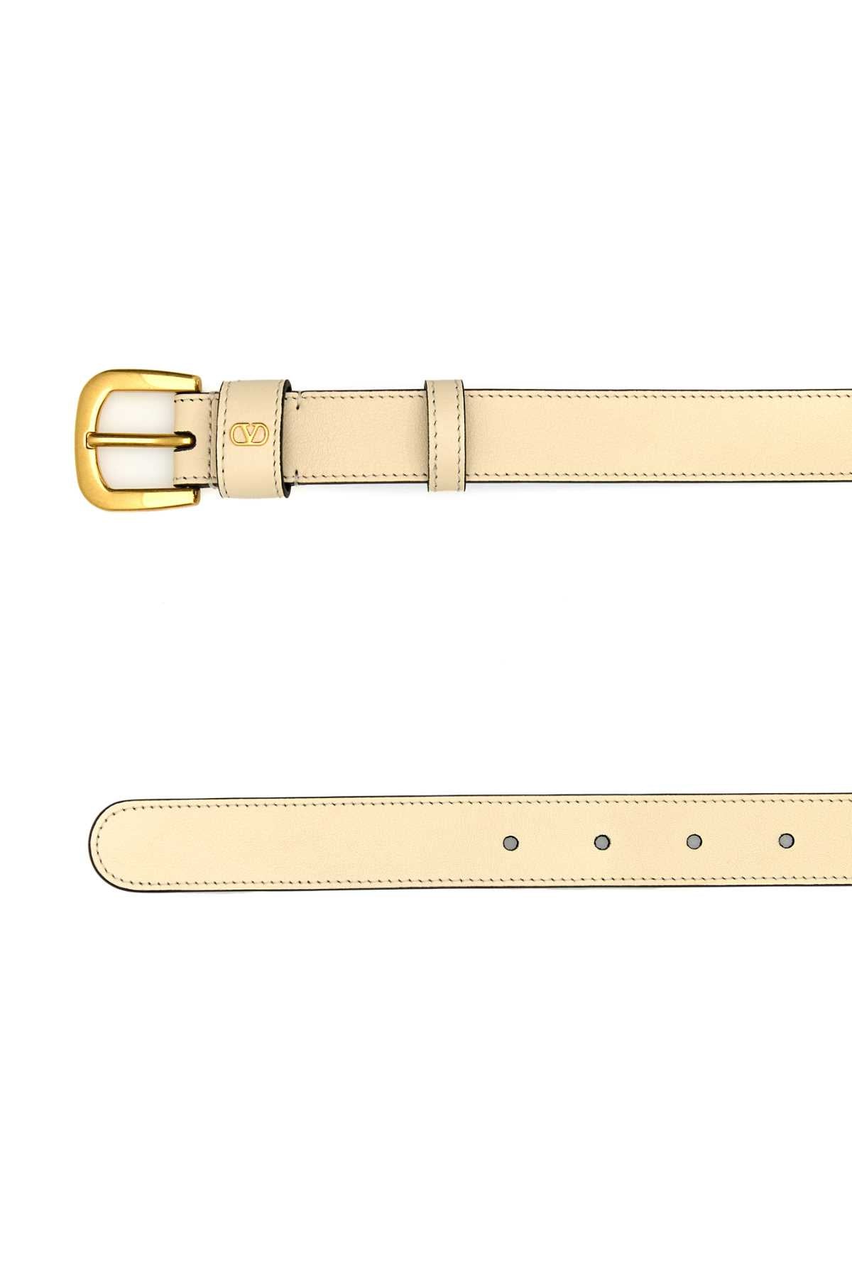 VALENTINO GARAVANI BELT H. 25 | VLOGO SIGNAT For Women Exterior: 100% Leather Finishing: Golden metal