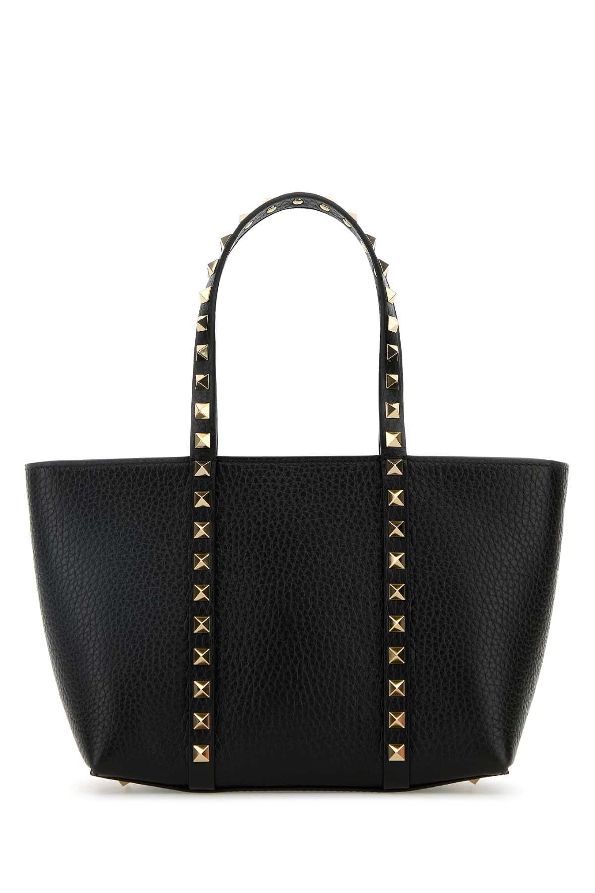 VALENTINO GARAVANI MINI TOTE | ROCKSTUD | VI For Women Exterior: 100% Calf Finishing: Platinum