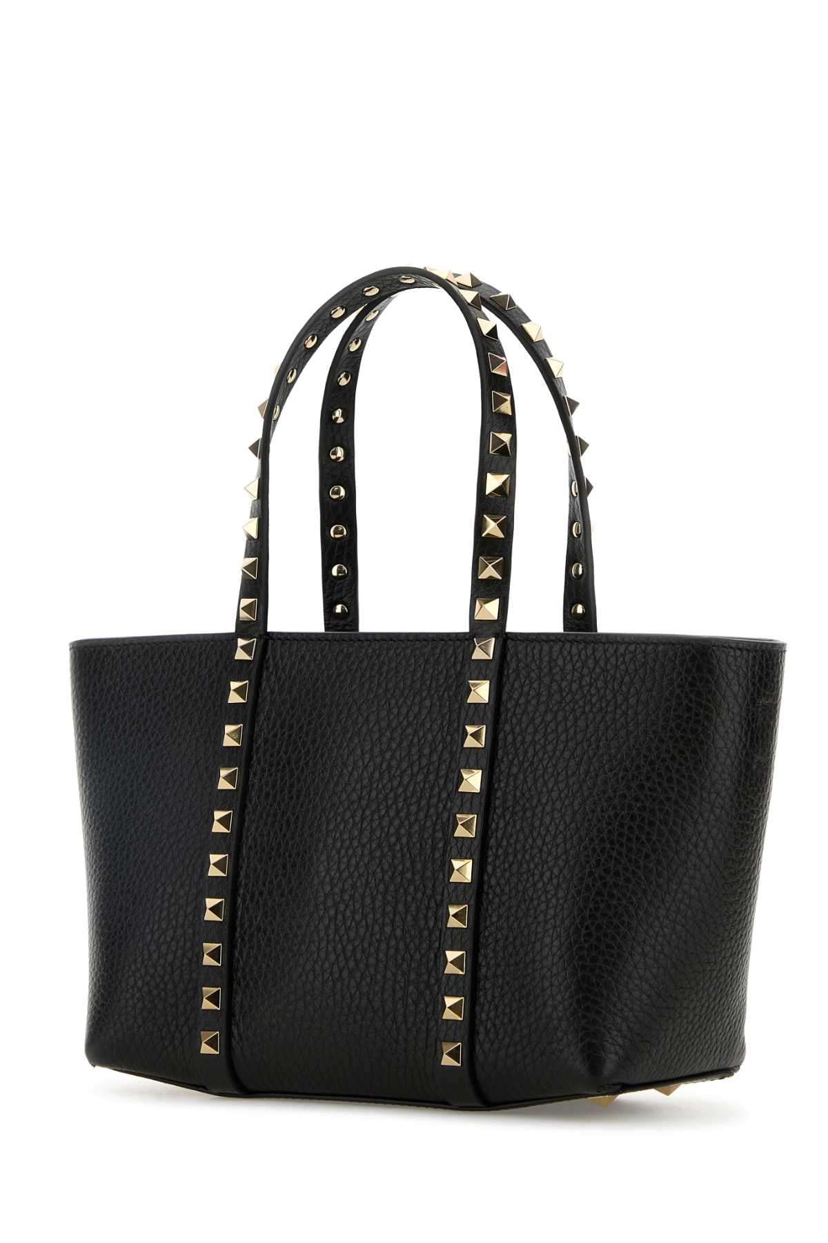 VALENTINO GARAVANI MINI TOTE | ROCKSTUD | VI For Women Exterior: 100% Calf Finishing: Platinum