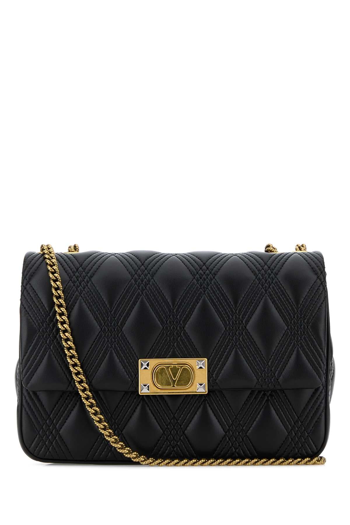 VALENTINO GARAVANI SHOULDER BAG | QUILTIE 67 For Women Exterior: 100% Nappa leather Lining: 100% Nappa leather Finishing: Antiqued golden brass