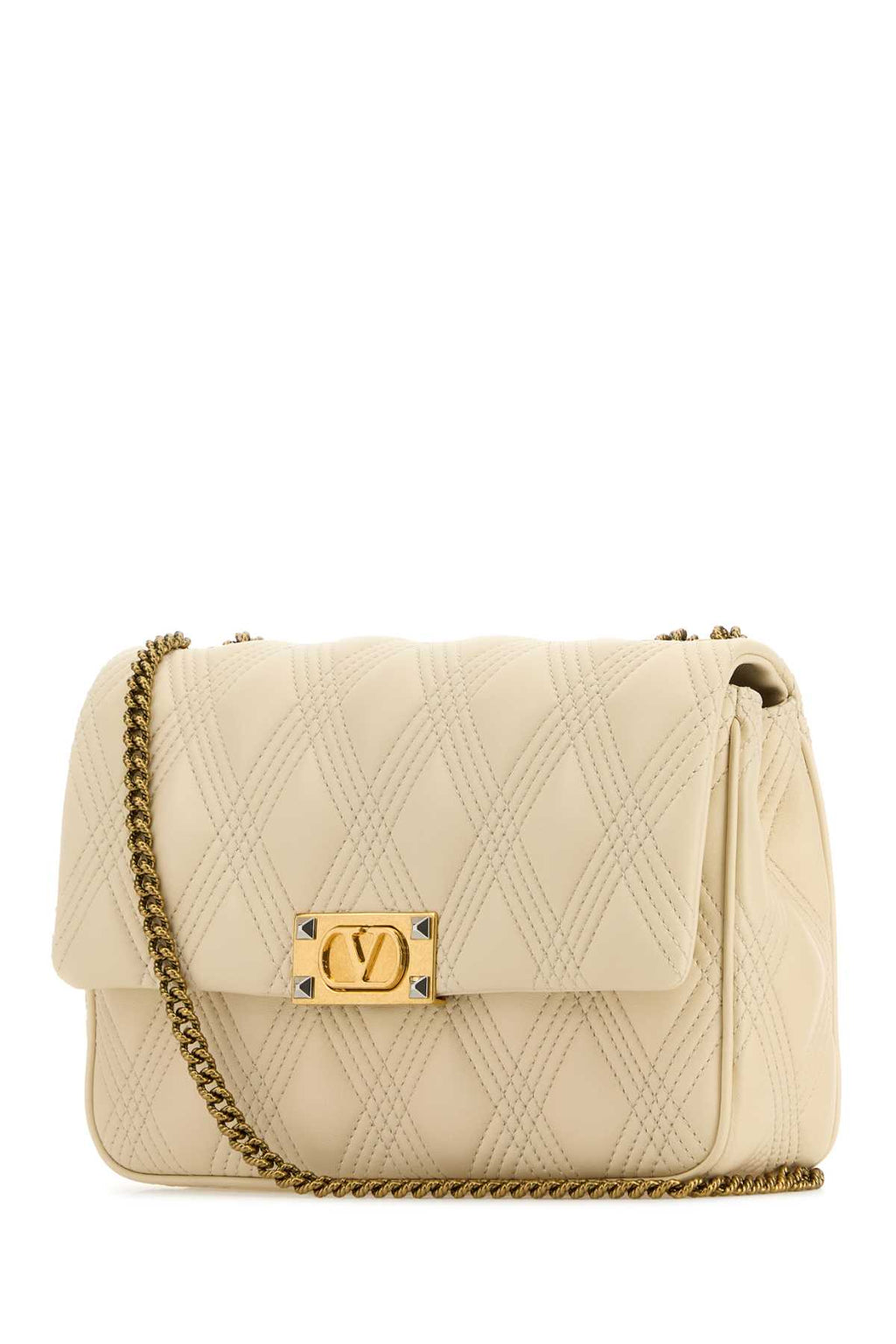 VALENTINO GARAVANI SHOULDER BAG | QUILTIE 67 For Women Exterior: 100% Nappa leather Lining: 100% Nappa leather Finishing: Antiqued golden brass