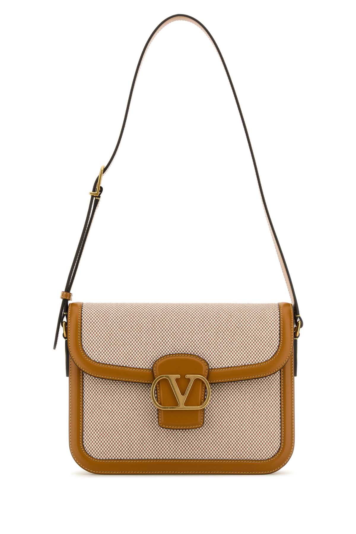 VALENTINO GARAVANI SHOULDER BAG | 9TO5 | CAN For Women Exterior: 100% Fabric 100% Leather Lining: 100% Nappa leather Finishing: Golden metal