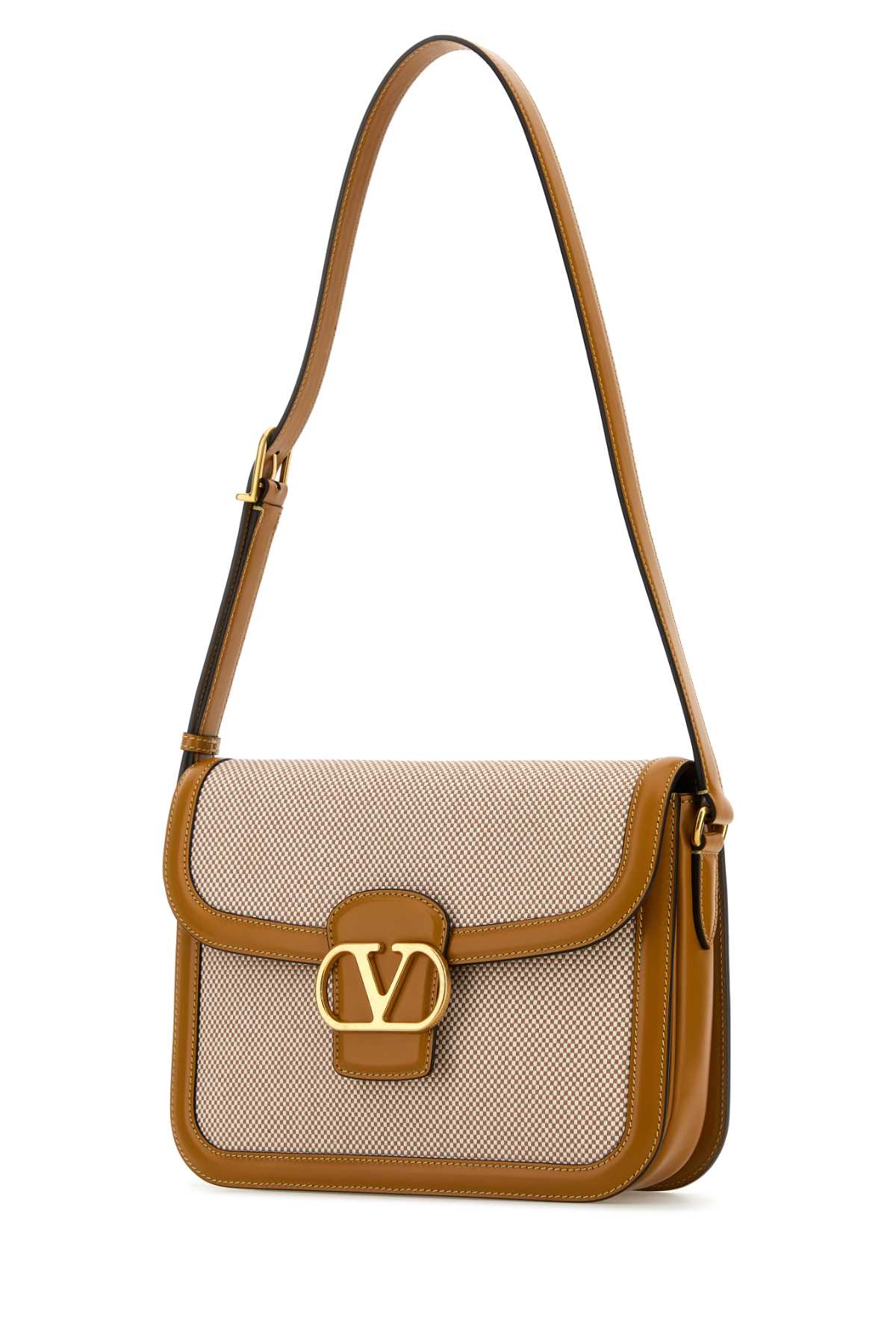 VALENTINO GARAVANI SHOULDER BAG | 9TO5 | CAN For Women Exterior: 100% Fabric 100% Leather Lining: 100% Nappa leather Finishing: Golden metal