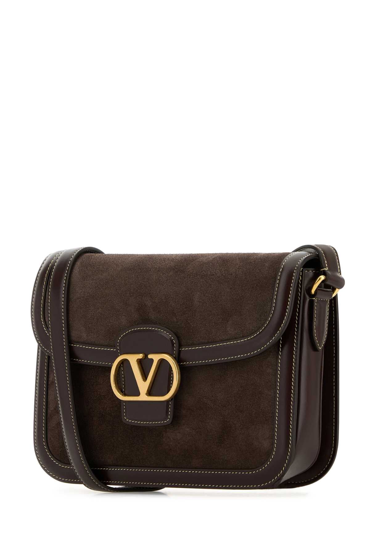 VALENTINO GARAVANI SHOULDER BAG | 9TO5 | SUE For Women Exterior: 100% Suede 100% Leather Lining: 100% Nappa leather Finishing: Golden metal