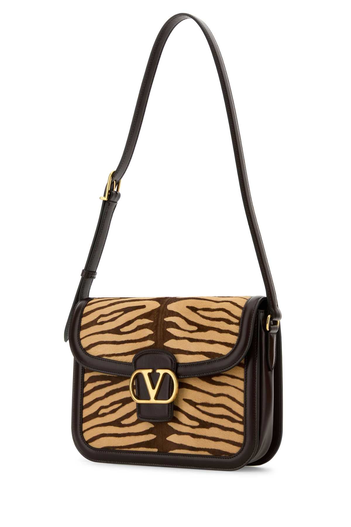 VALENTINO GARAVANI SHOULDER BAG | 9TO5 | CAL For Women Exterior: 100% Calf hair 100% Leather Lining: 100% Nappa leather Finishing: Golden metal