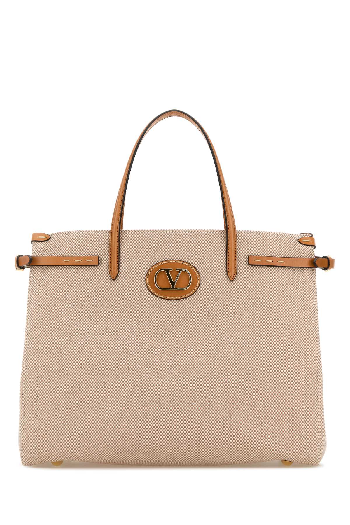 VALENTINO GARAVANI MEDIUM TOTE | ANTIBES | V For Women Exterior: 100% Fabric Interior: 100% Fabric Finishing: Platinum