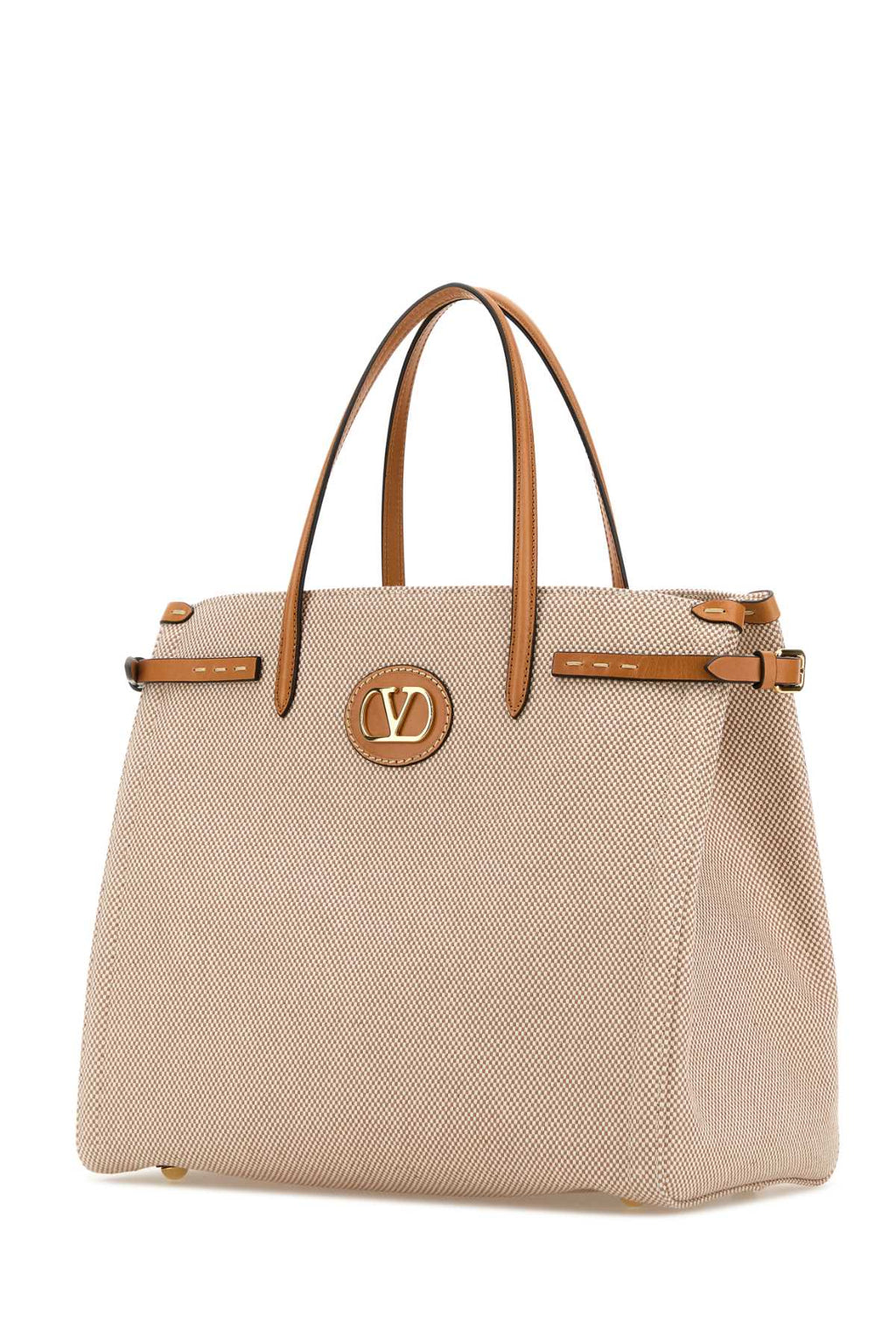 VALENTINO GARAVANI MEDIUM TOTE | ANTIBES | V For Women Exterior: 100% Fabric Interior: 100% Fabric Finishing: Platinum
