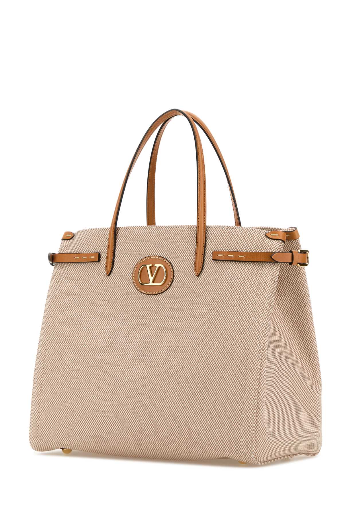 VALENTINO GARAVANI MEDIUM TOTE | ANTIBES | V For Women Exterior: 100% Fabric Interior: 100% Fabric Finishing: Platinum