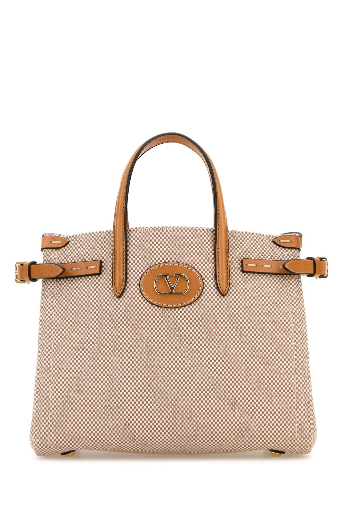 VALENTINO GARAVANI SMALL TOTE | ANTIBES | CA For Women Exterior: 100% Fabric Interior: 100% Fabric Finishing: Platinum