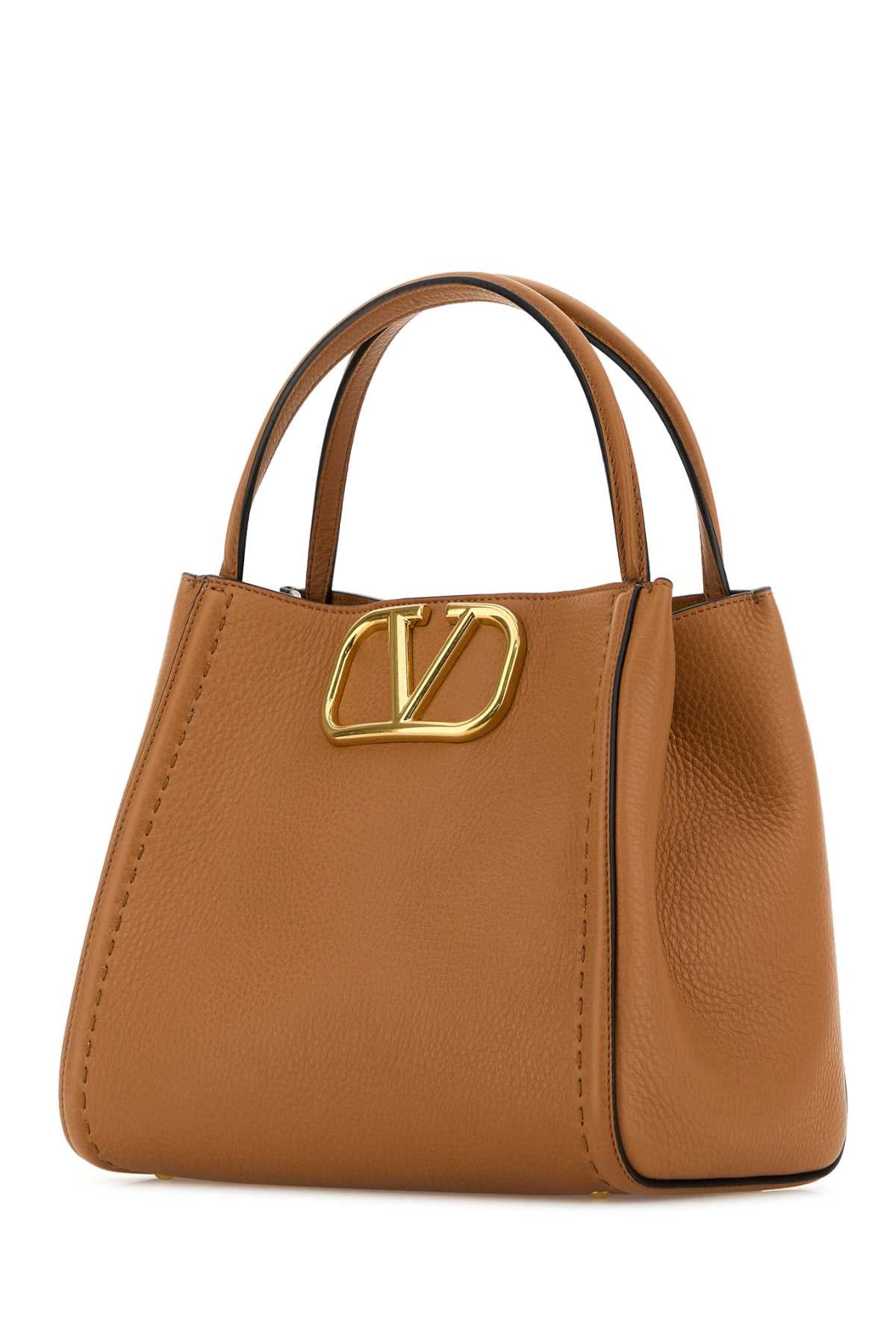 VALENTINO GARAVANI MEDIUM DOUBLE HANDLE BAG For Women Exterior: 100% Calf Lining: 100% Suede Finishing: Antiqued golden metal