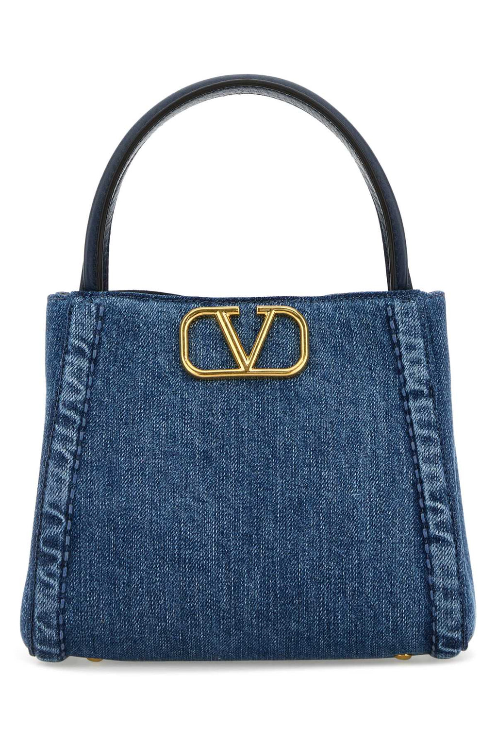 VALENTINO GARAVANI SMALL TOP HANDLE BAG | AL For Women Exterior: 100% Fabric Lining: 100% Fabric Finishing: Antiqued golden metal