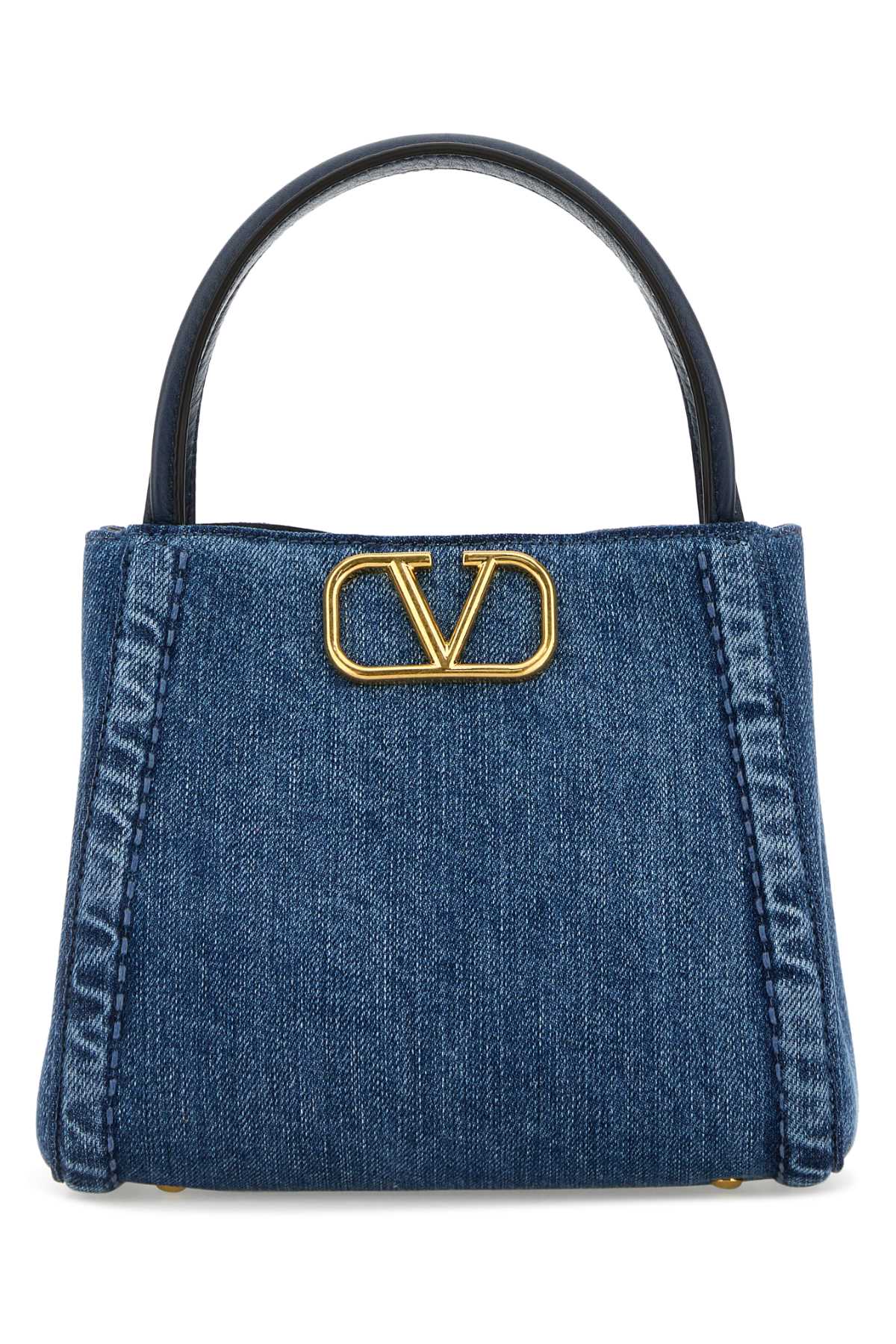 VALENTINO GARAVANI SMALL TOP HANDLE BAG | AL For Women Exterior: 100% Fabric Lining: 100% Fabric Finishing: Antiqued golden metal