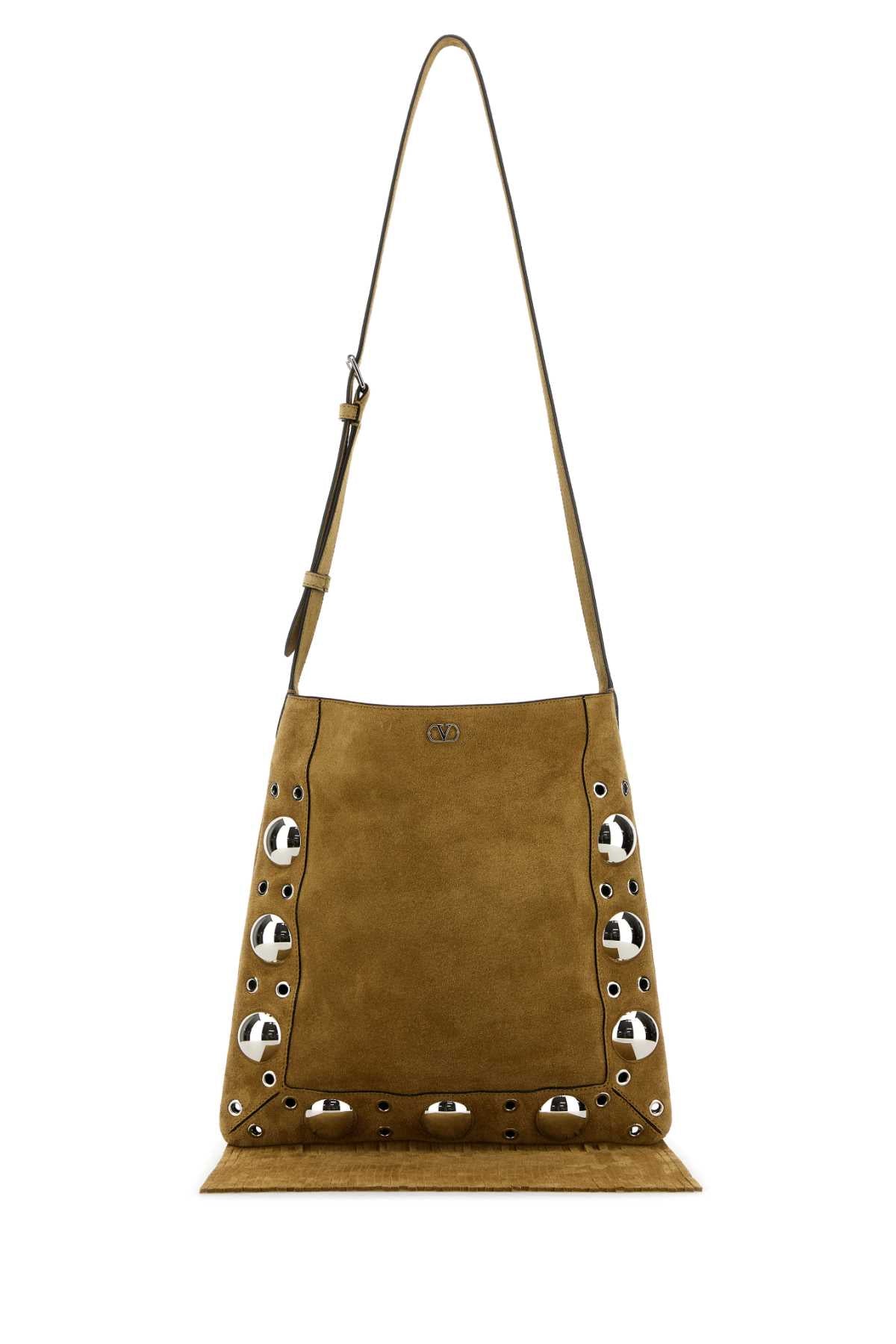 VALENTINO GARAVANI CROSS BODY BAG | NELLCOTE For Women Exterior: 100% Suede Lining: 100% Suede Finishing: Silver metal