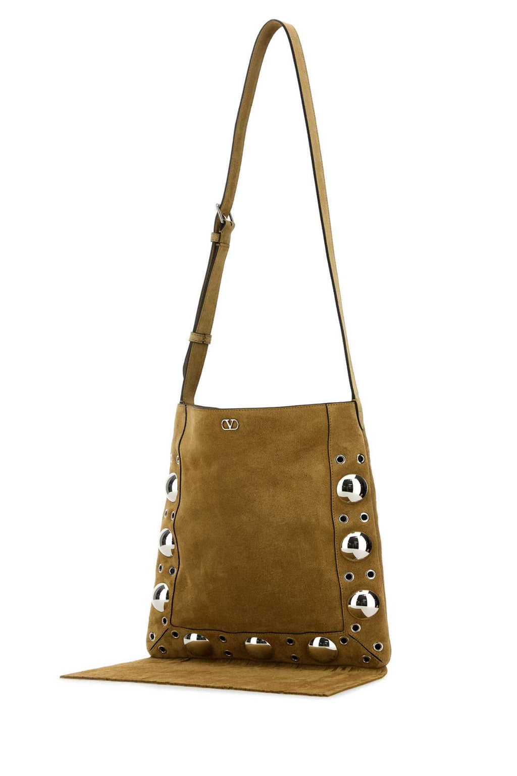 VALENTINO GARAVANI CROSS BODY BAG | NELLCOTE For Women Exterior: 100% Suede Lining: 100% Suede Finishing: Silver metal