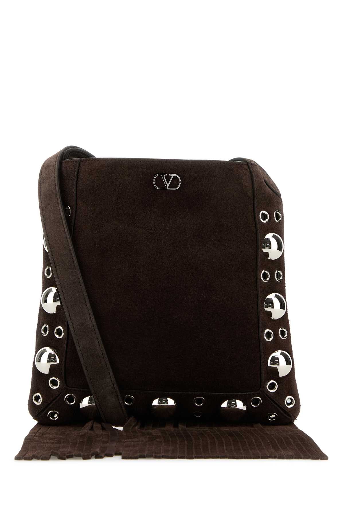 VALENTINO GARAVANI SMALL CROSS BODY | NELLCO For Women Exterior: 100% Suede Lining: 100% Suede Finishing: Silver metal