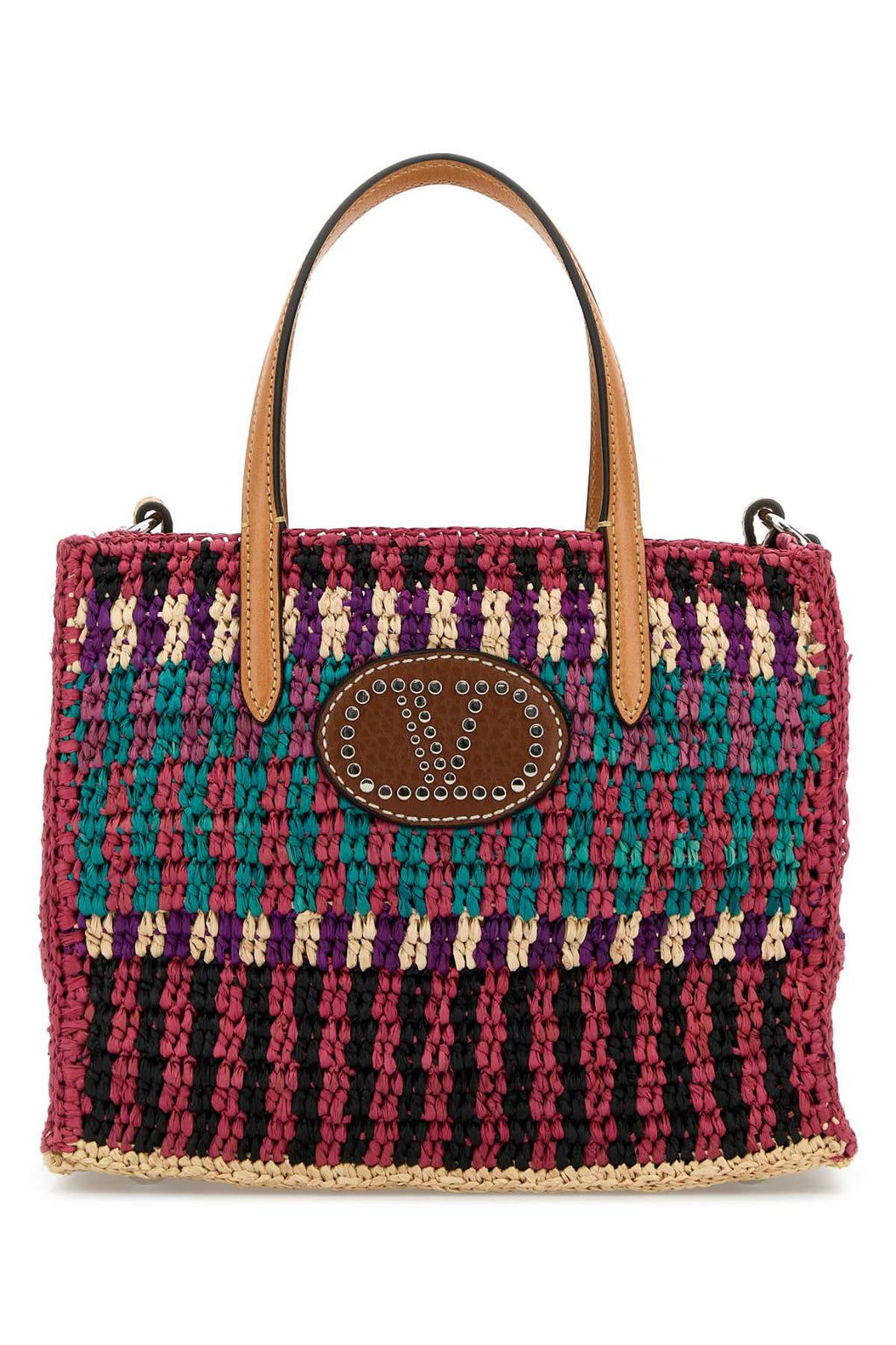 VALENTINO GARAVANI TOTE E/W | VLOGO SIGNATUR For Women Exterior: 100% Fabric Finishing: Silver metal