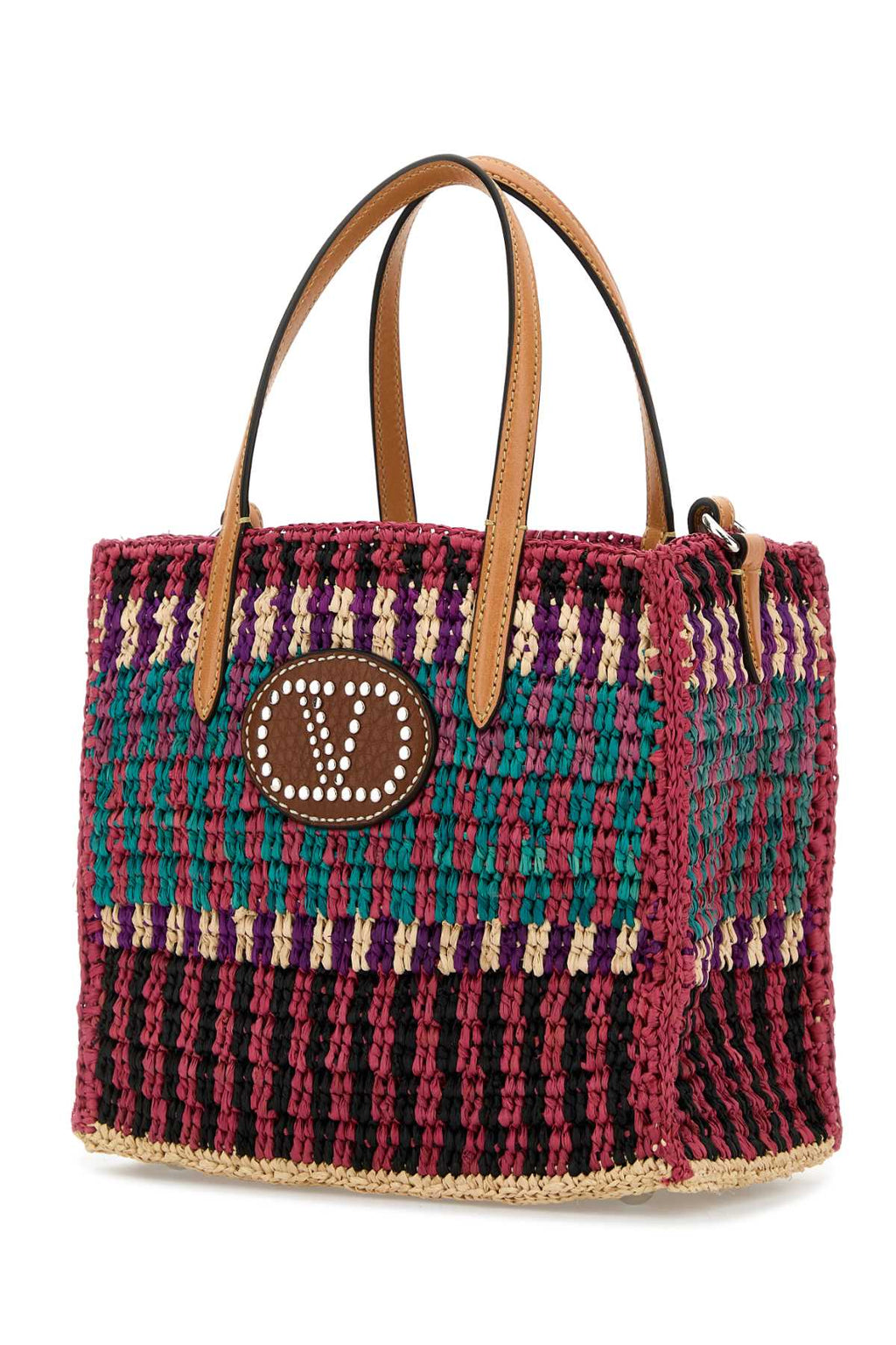 VALENTINO GARAVANI TOTE E/W | VLOGO SIGNATUR For Women Exterior: 100% Fabric Finishing: Silver metal
