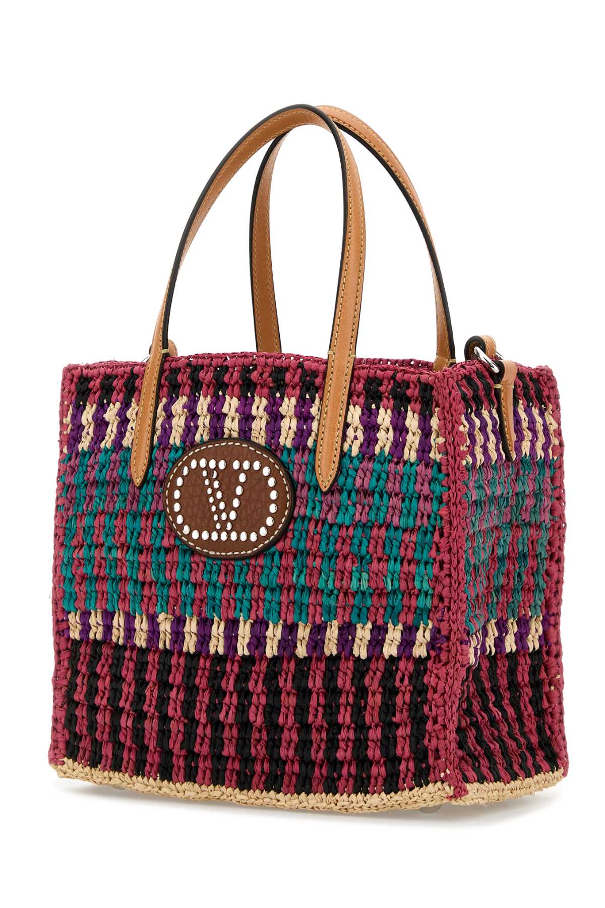 VALENTINO GARAVANI TOTE E/W | VLOGO SIGNATUR For Women Exterior: 100% Fabric Finishing: Silver metal