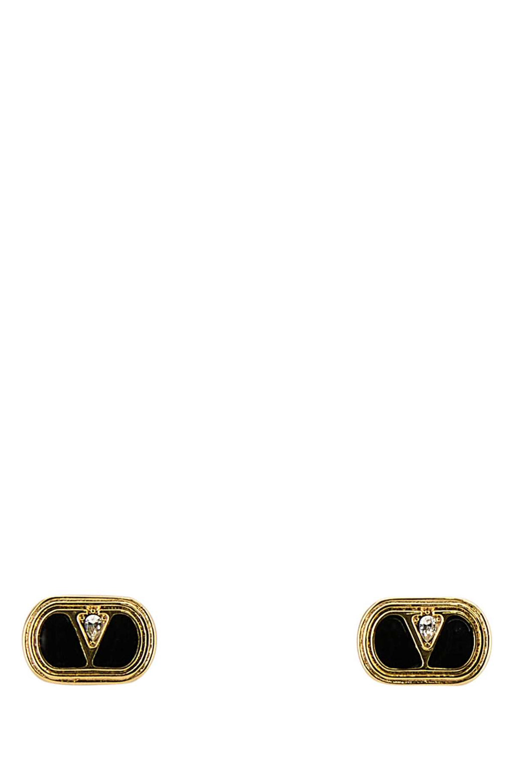 VALENTINO GARAVANI EARRINGS (LOGO 15mm) | OV For Women Exterior: 100% Enamel 100% Metal Finishing color: Gold