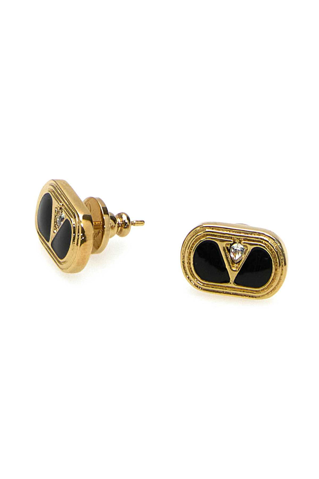 VALENTINO GARAVANI EARRINGS (LOGO 15mm) | OV For Women Exterior: 100% Enamel 100% Metal Finishing color: Gold