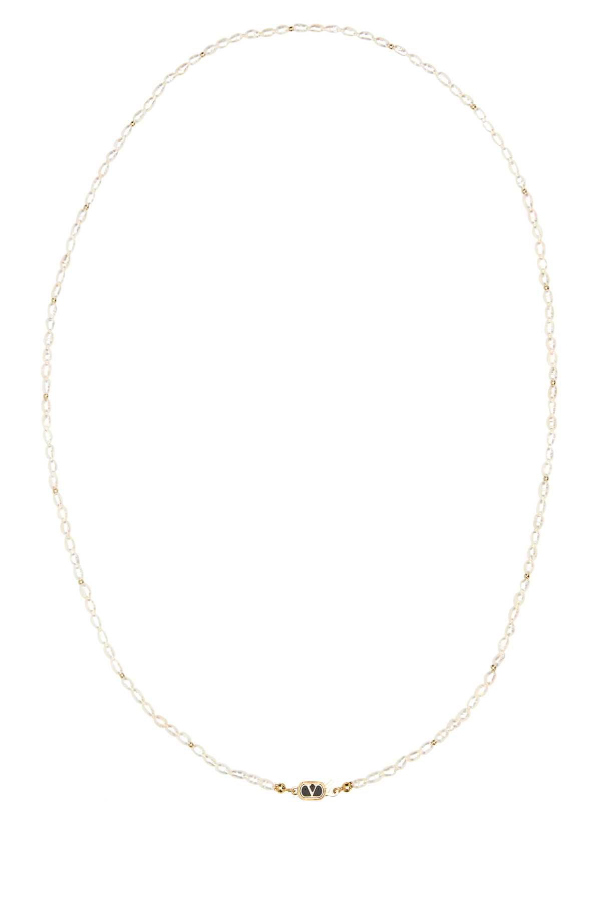 VALENTINO GARAVANI NECKLACE (L.70) | OVALETT For Women Exterior: 100% Pearls Finishing color: Golden metal