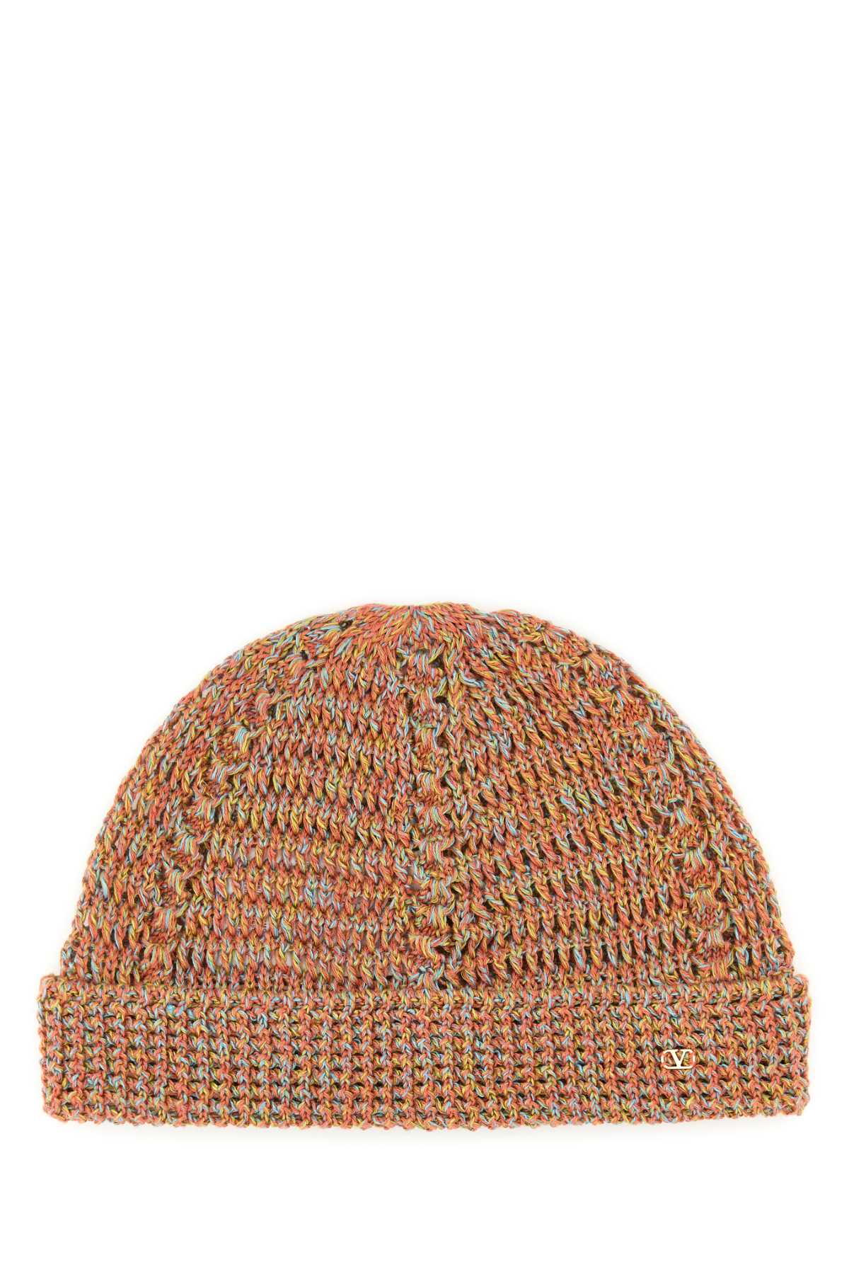 VALENTINO GARAVANI BEANIE | KNITTED | LINEN For Men Exterior: 66% Linen 34% Cotton