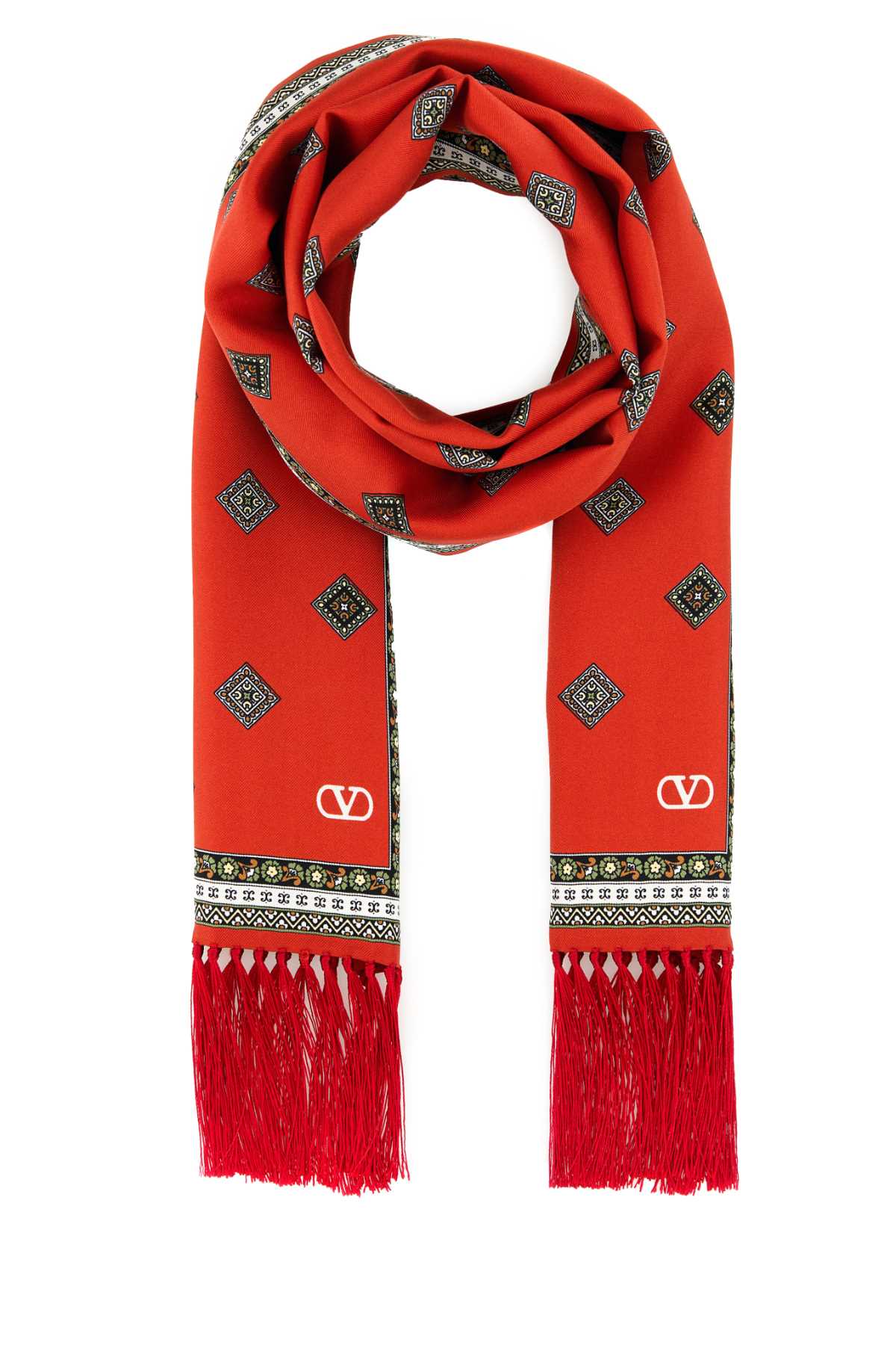VALENTINO GARAVANI SCARF BANDEAU (15X180CM) For Men Exterior: 100% Silk