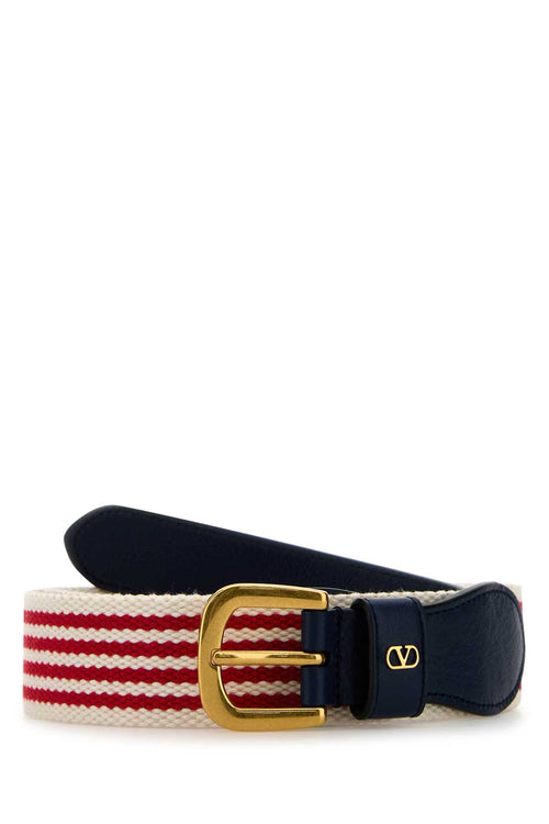VALENTINO GARAVANI BELT H. 35 For Men Exterior: 100% Fabric Finishing: Golden metal