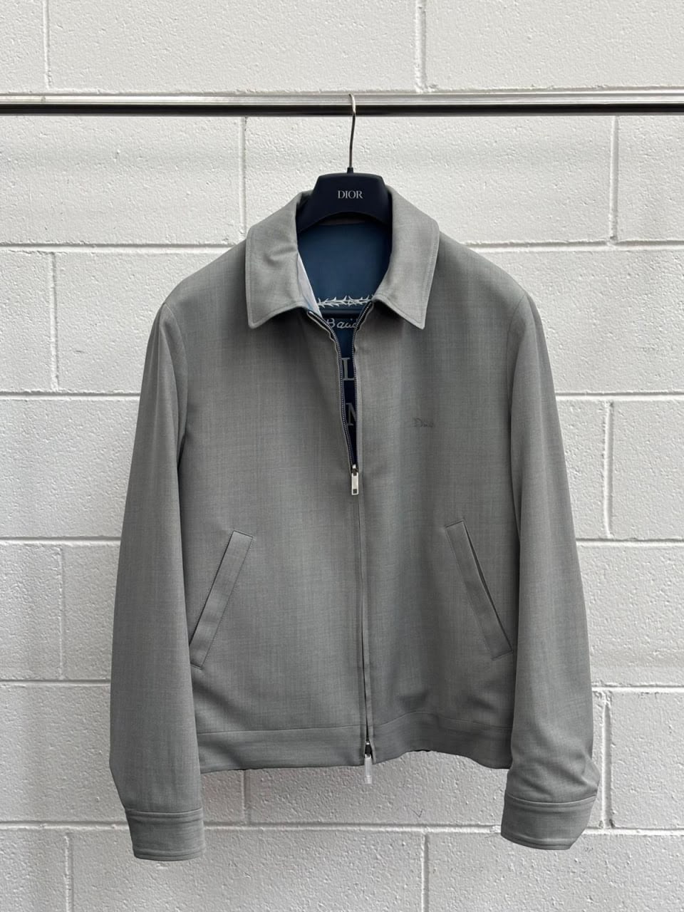 x Kim Jones 'Les Fleurs du Mal' Reversible Harrington Jacket