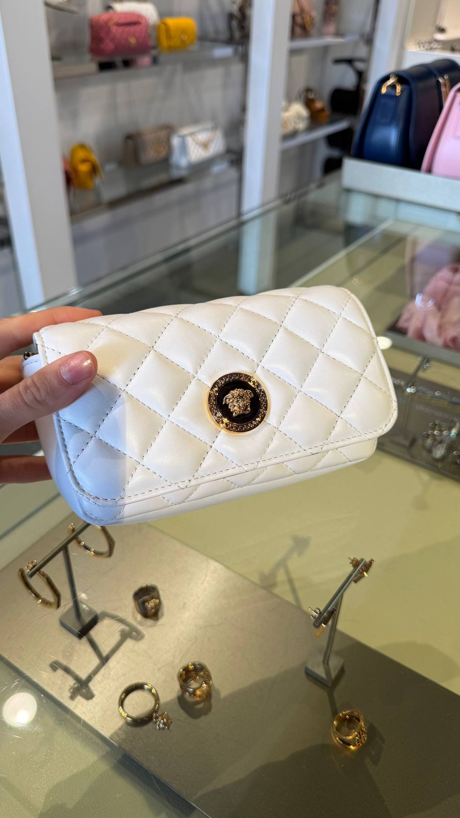La Medusa Quilted Belt Bag