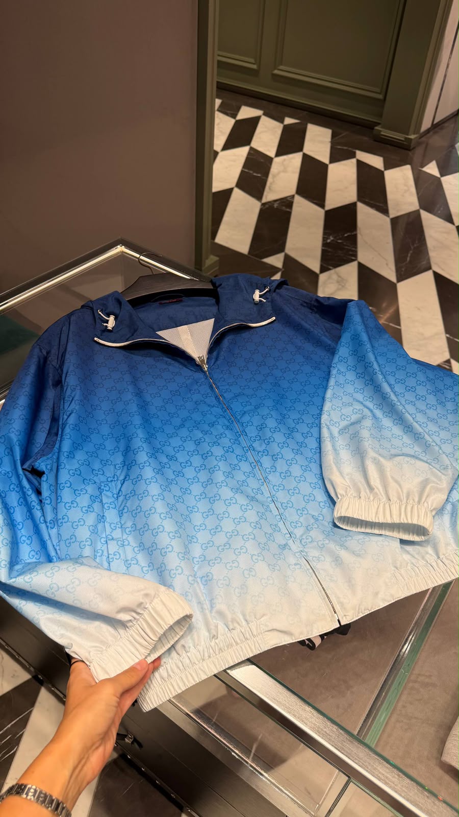 GG Supreme Ombré Nylon Jacket