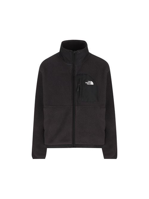 Giacca realizzata in maglia di pile