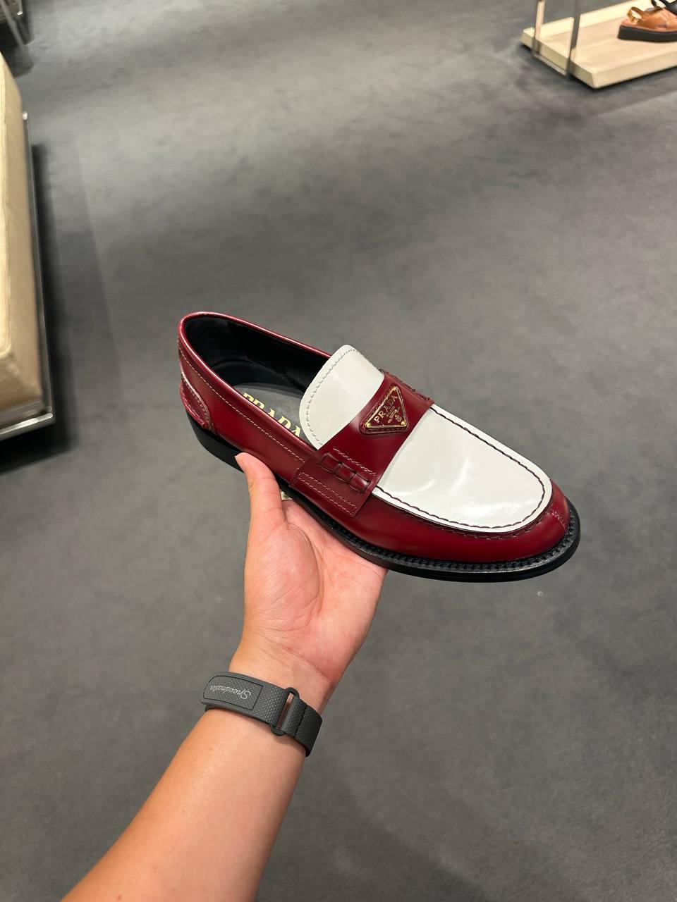 Brushed Leather Loafers