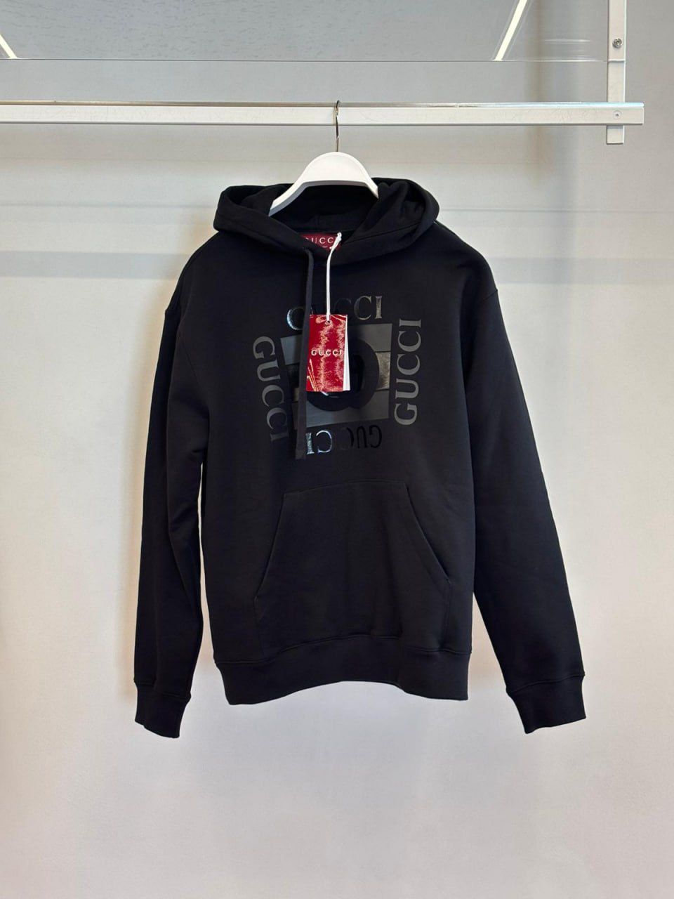 Logo Print Cotton Hoodie