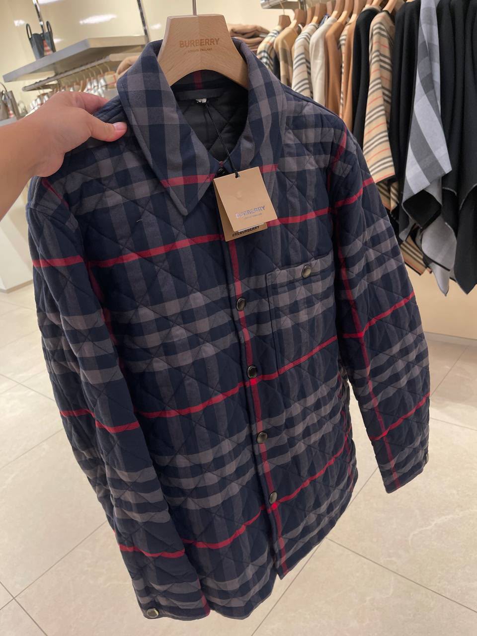Check Quilted Jacket