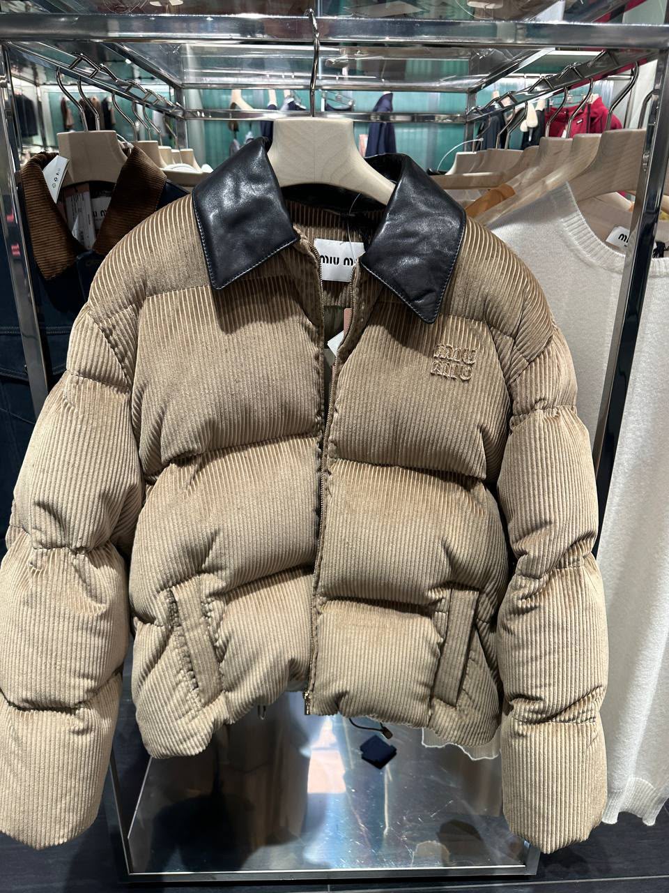 Corduroy Puffer Jacket