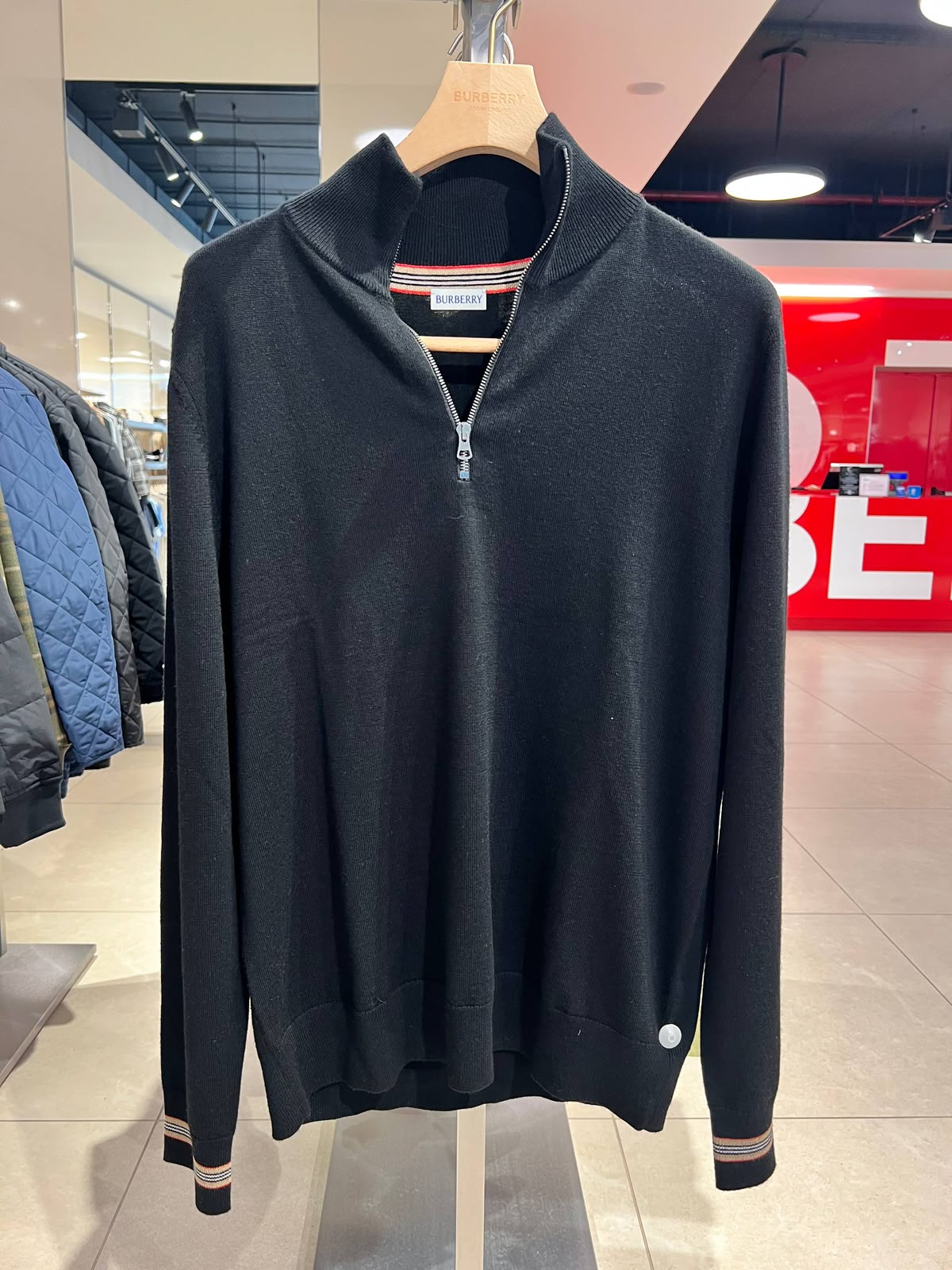 Merino Wool Quarter-Zip Sweater
