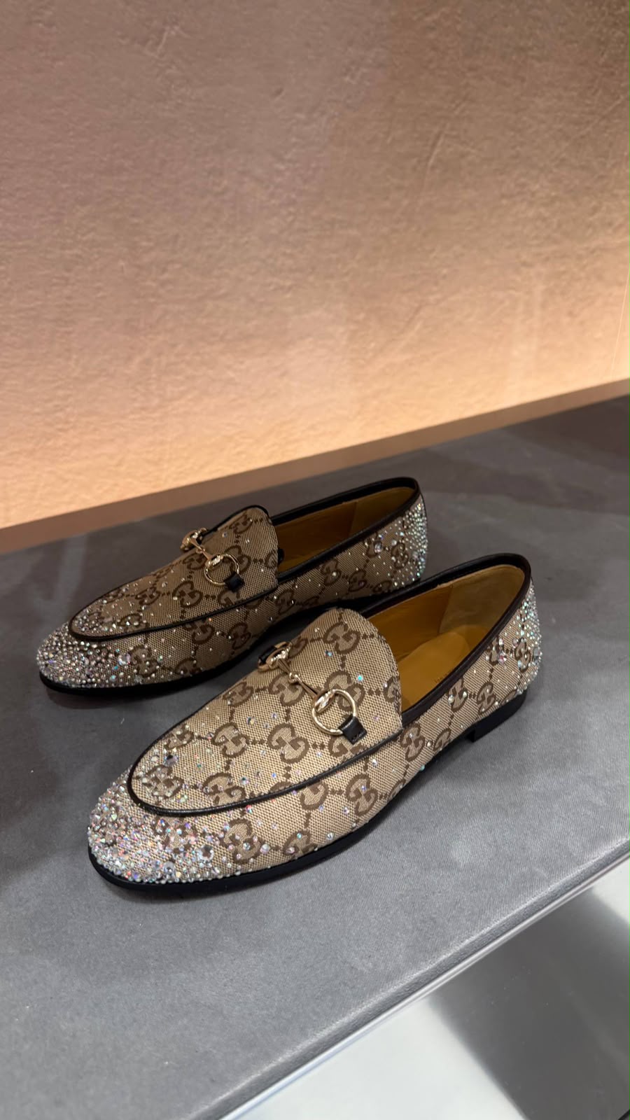 Jordaan crystal-embellished loafer