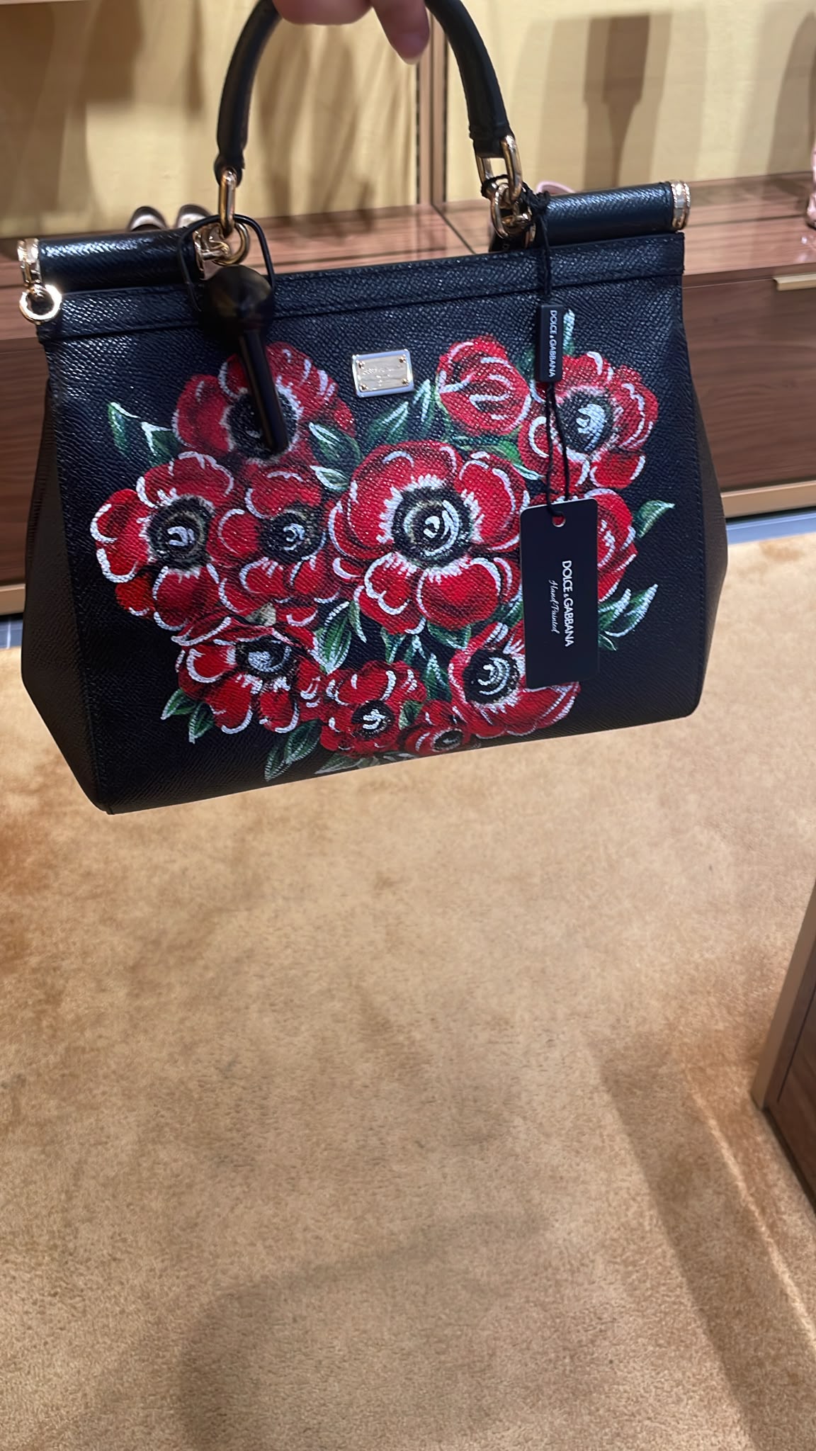 Sicily Hand-Painted Floral Bag
