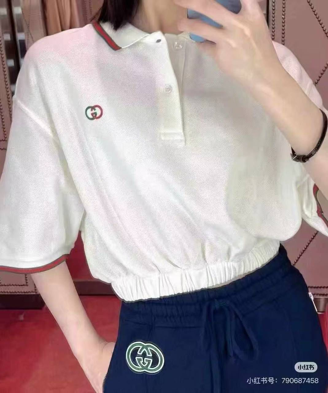 Cropped Polo Shirt