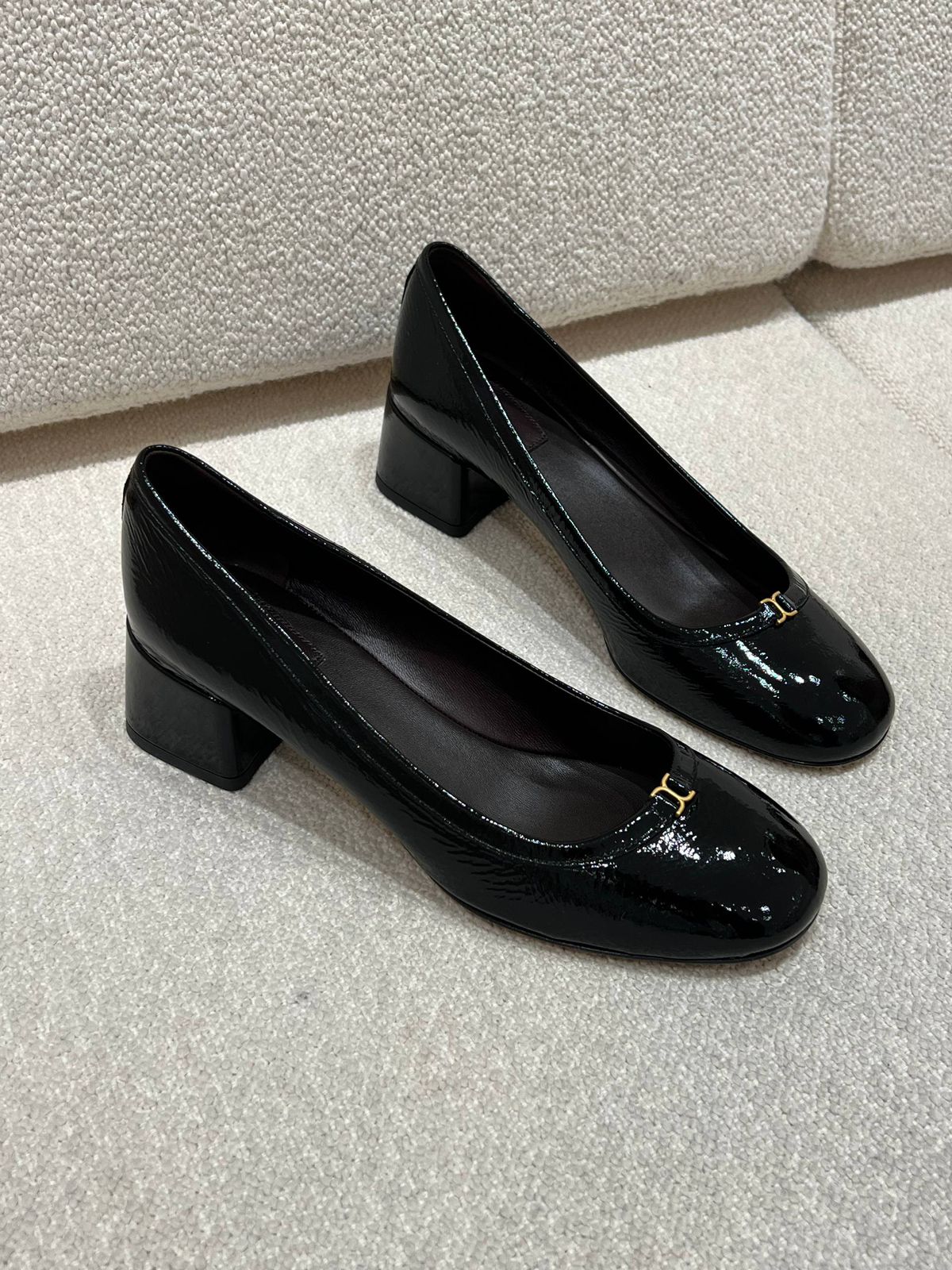 Triomphe Block Heel Pumps