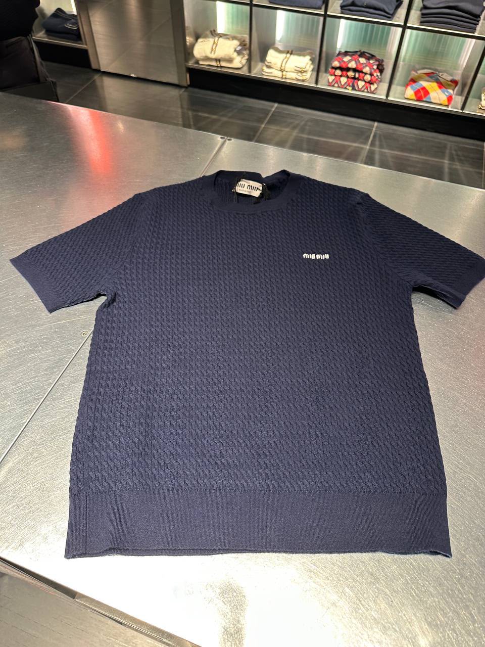 Viscose knit t-shirt