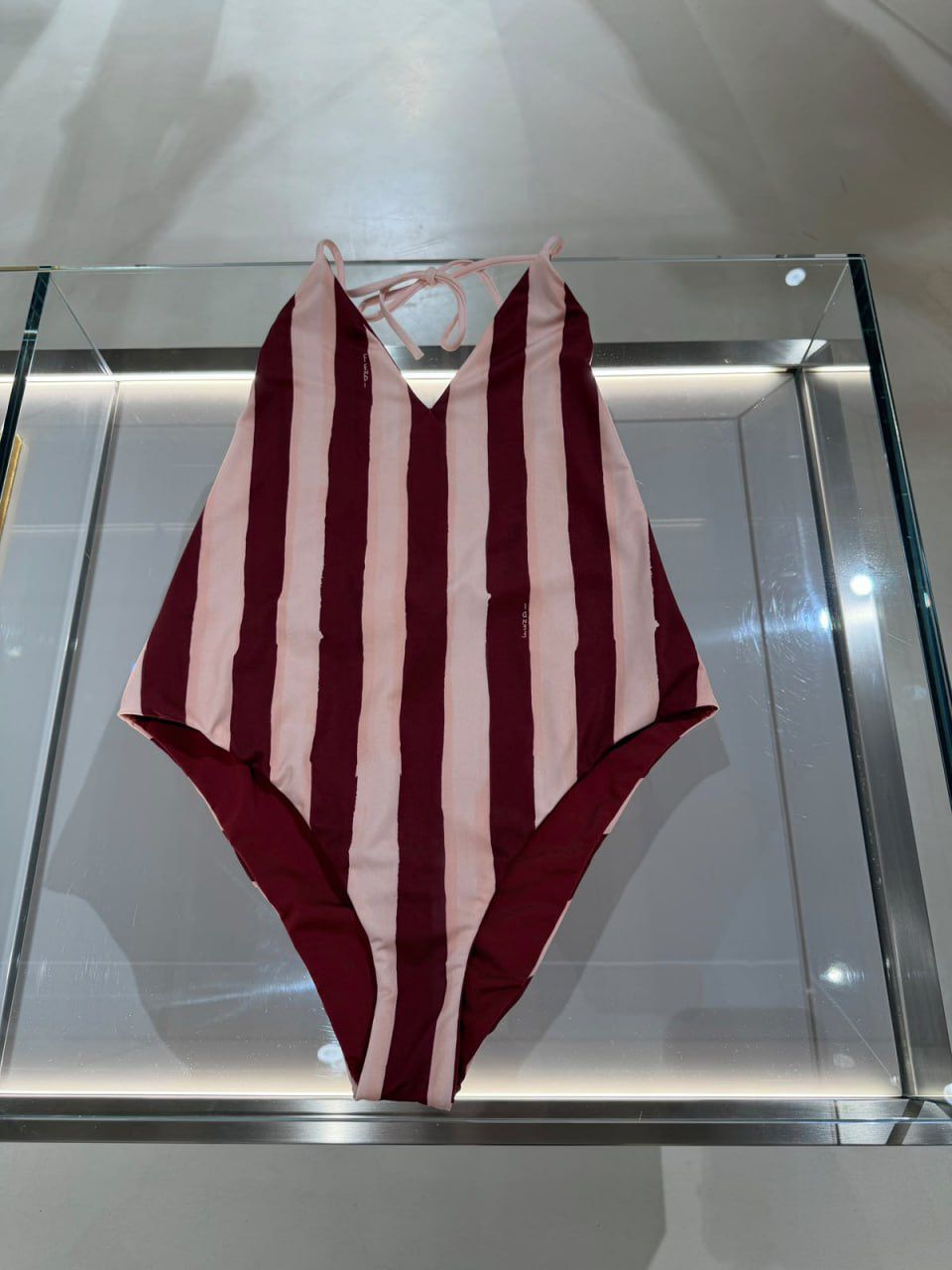 Striped One-Piece Swimsuit