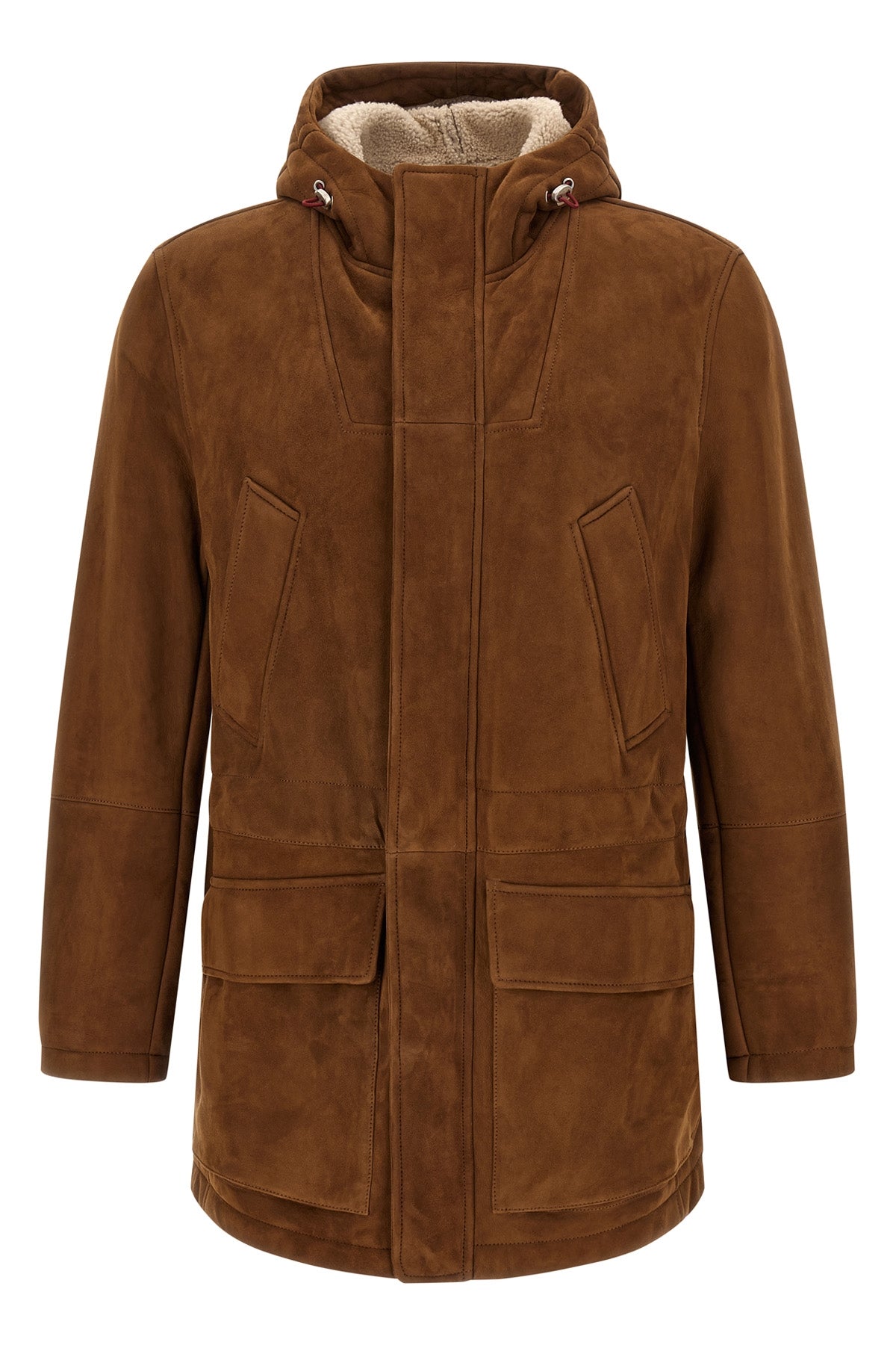 Suede parka