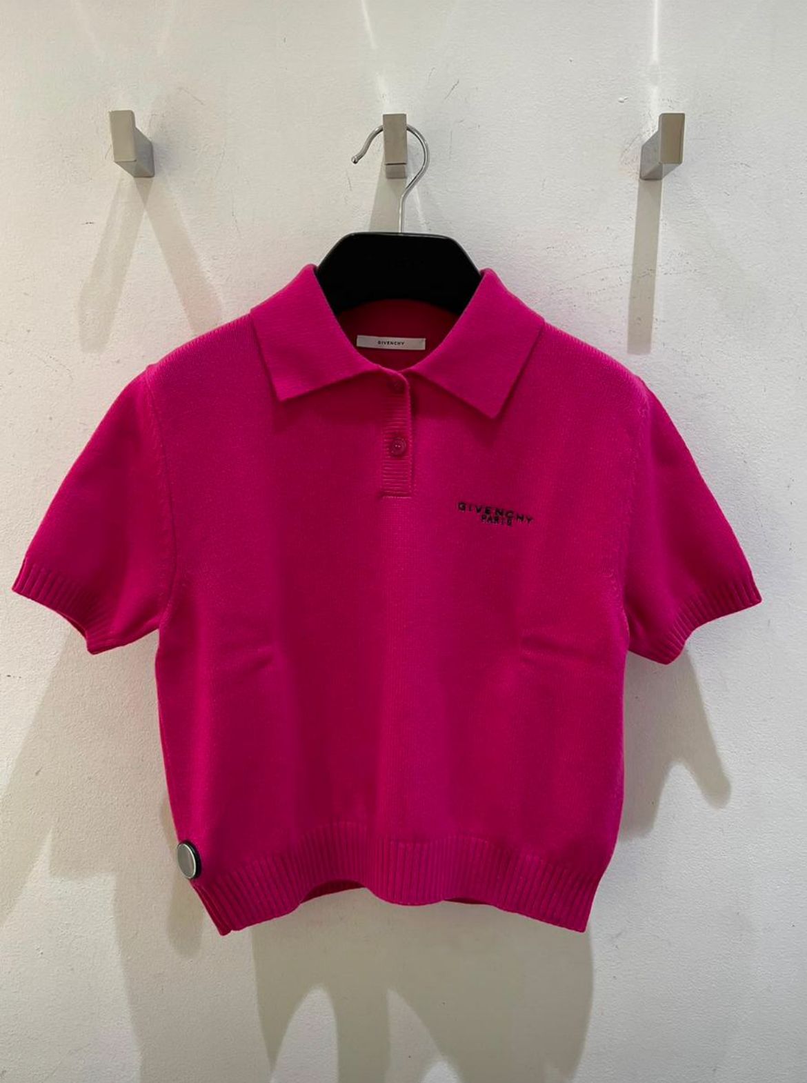 Paris Embroidered Knit Polo Shirt