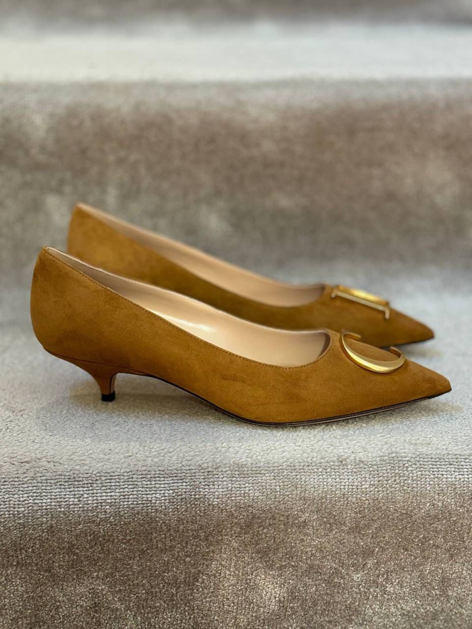 Celine Triomphe Kitten Heel Pumps
