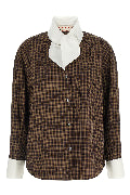 Scarf collar shirt