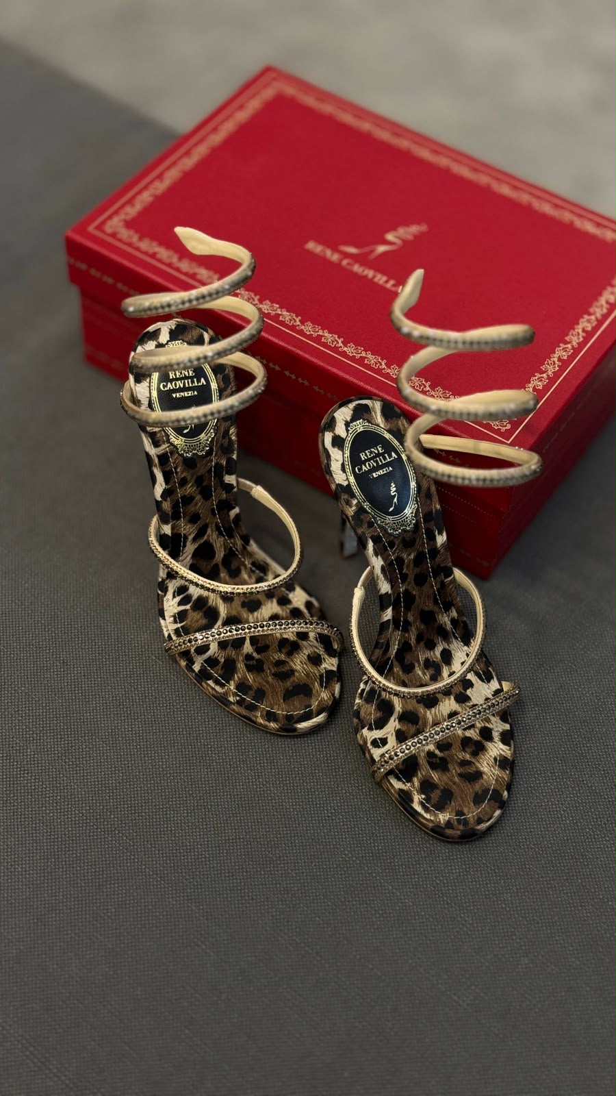 Cleo Leopard Print Sandals