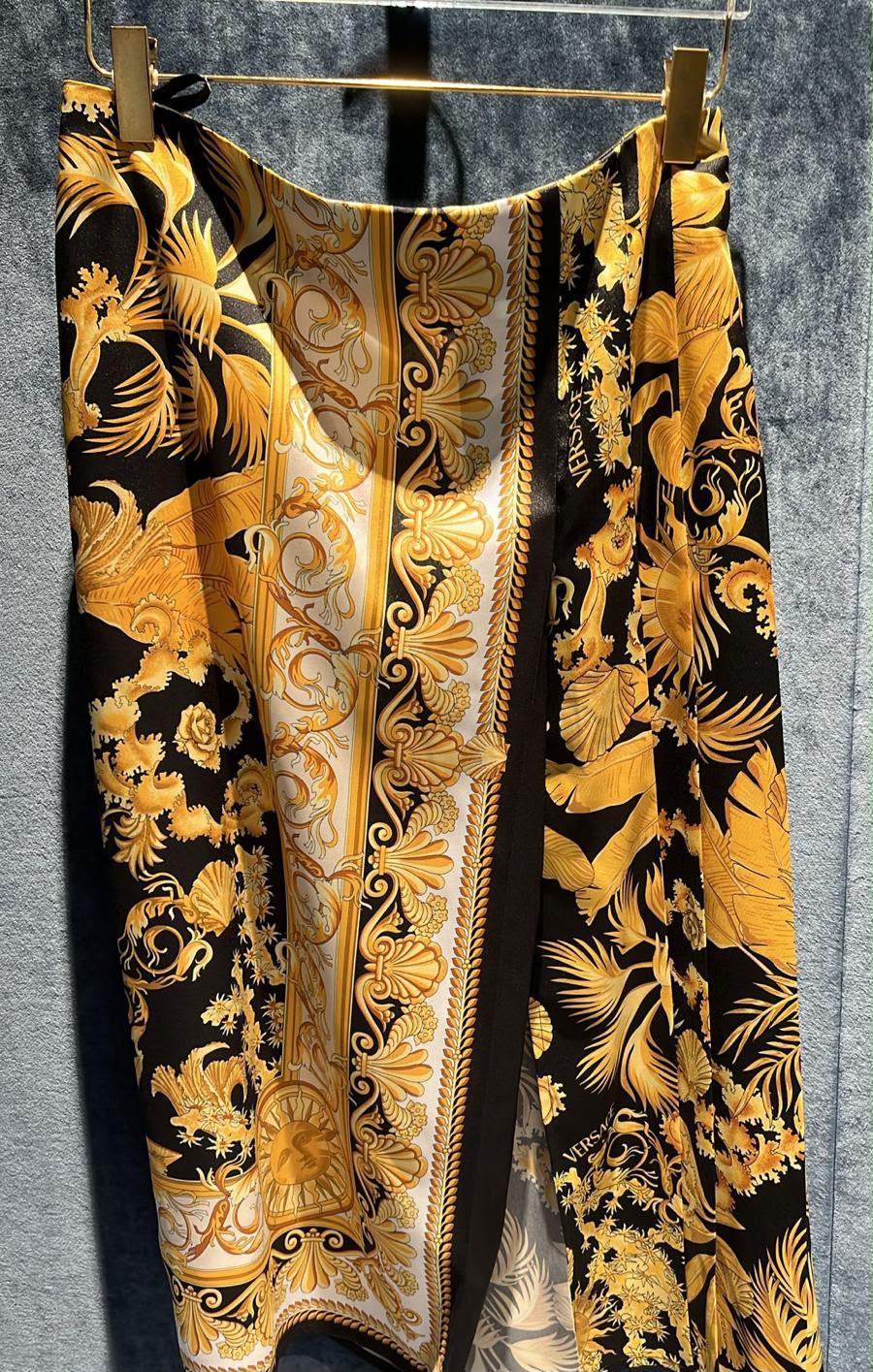 Barocco Print Wrap Skirt