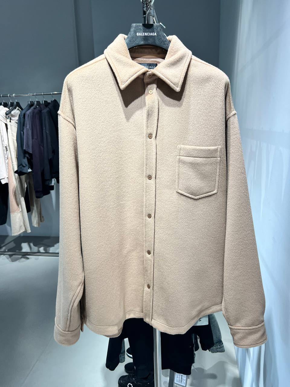 Oversized Wool-Blend Shirt Jacket
